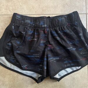 ADIDAS Energy Running Shorts Climalite 3" Graphic Black Blue Red Size M Medium
